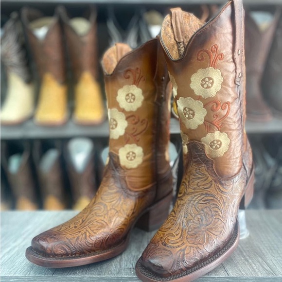 Womens 100% real leather boots - Picture 15 of 16